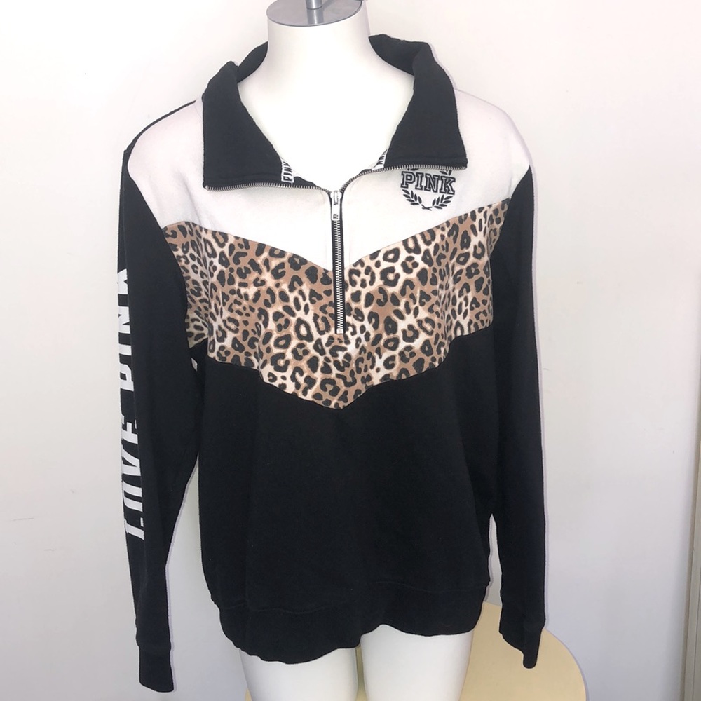 Pink Victoria’s Secret half zip